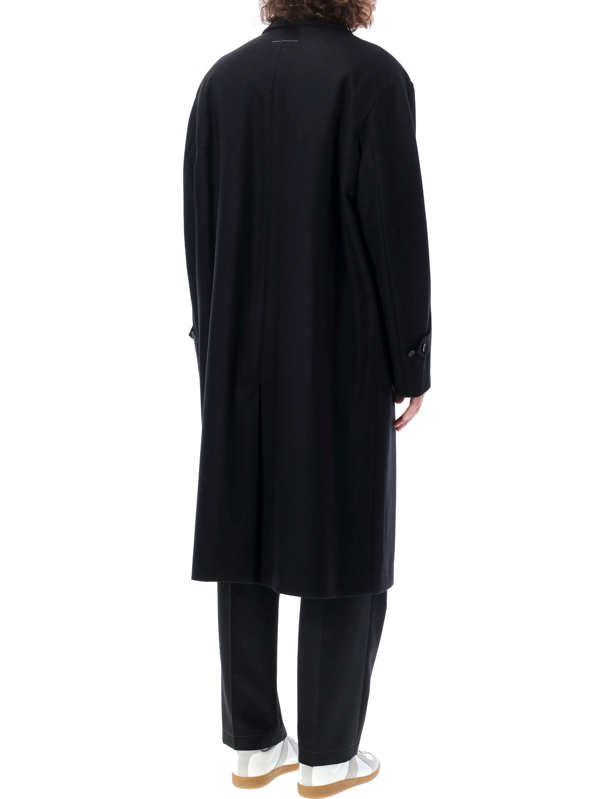 MM6 MAISON MARGIELA Sleek Long Wool Blend Jacket