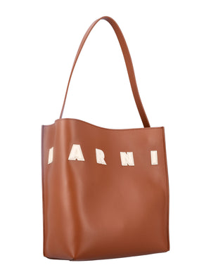 MARNI Mini Hobo Handbag with Contrast Patches