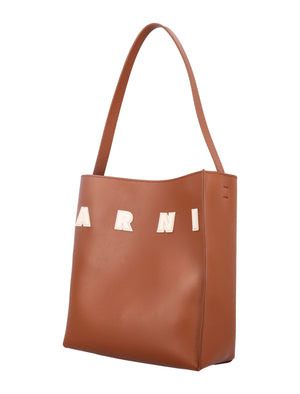 MARNI Mini Hobo Handbag with Contrast Patches