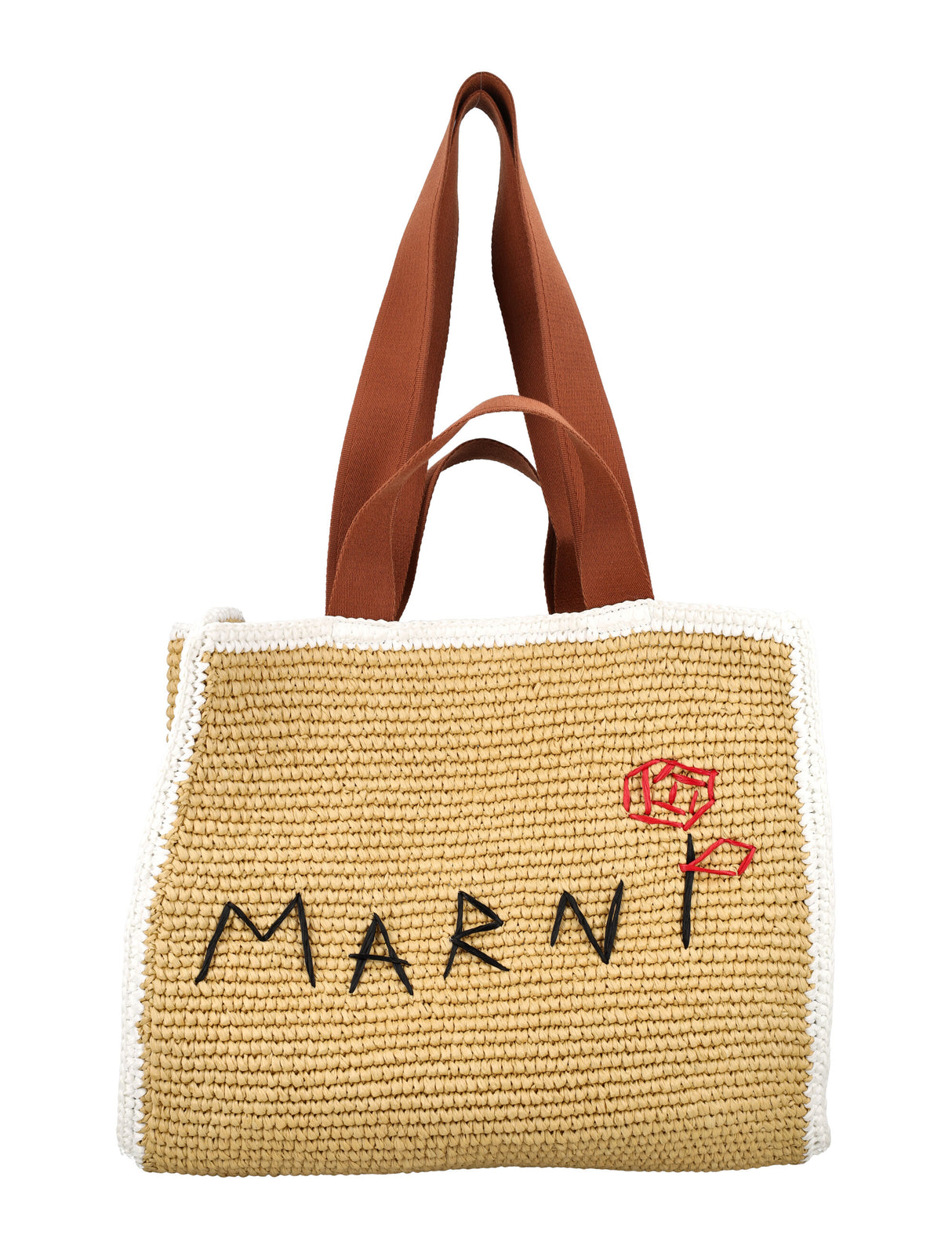 Túi Tote Macrame Màu Nâu Rustic Trung Bình