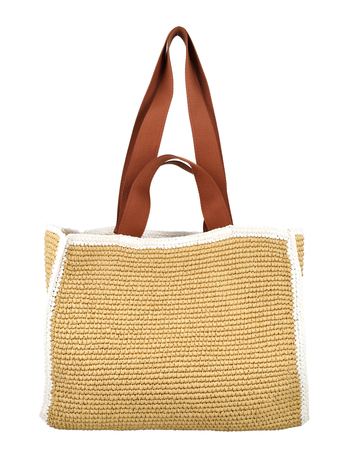 Túi Tote Macrame Màu Nâu Rustic Trung Bình