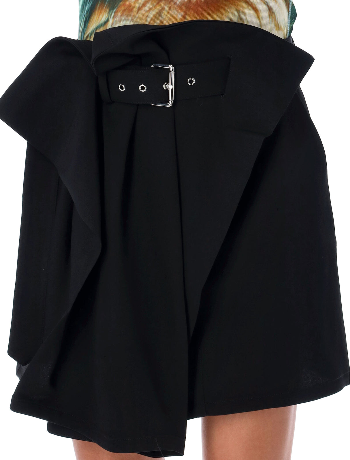 JW ANDERSON Elegant Fold-Over Mini Skirt