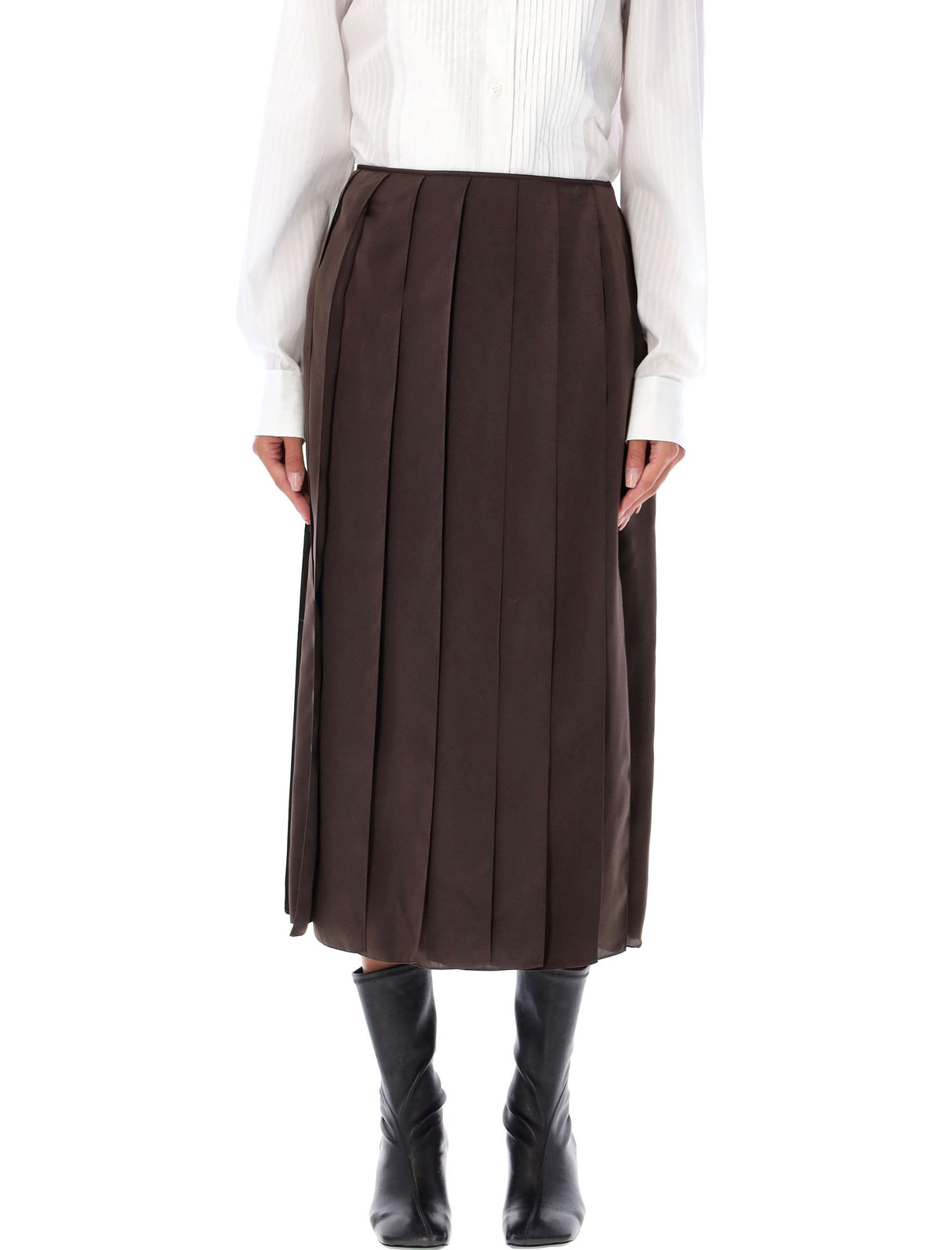 JW ANDERSON Midi Length Ribbon Hem Skirt