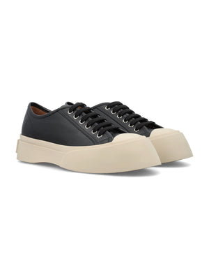 MARNI Chic Urban Leather Platform Sneakers