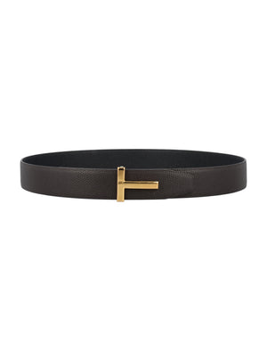 TOM FORD Reversible Grain Leather Icon Belt, 4cm