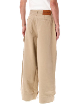 JW ANDERSON Casual Wide-Leg Cotton Cargo Pants