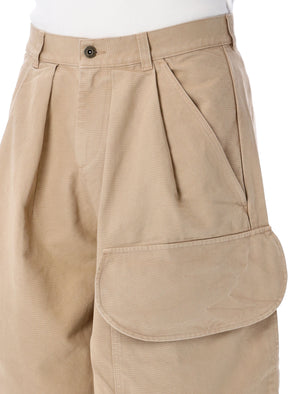 JW ANDERSON Casual Wide-Leg Cotton Cargo Pants