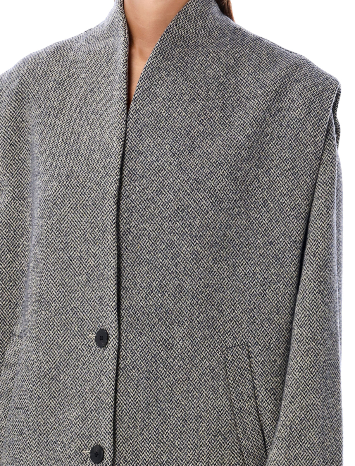 ISABEL MARANT ETOILE Etoile Herringbone Wool-Blend Jacket