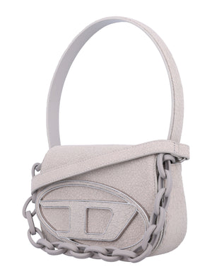 DIESEL Mini Cracked Leather Handbag with Chain Strap