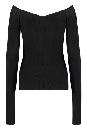 JACQUEMUS Ribbed Knit Black Top for Women - SS24 Collection