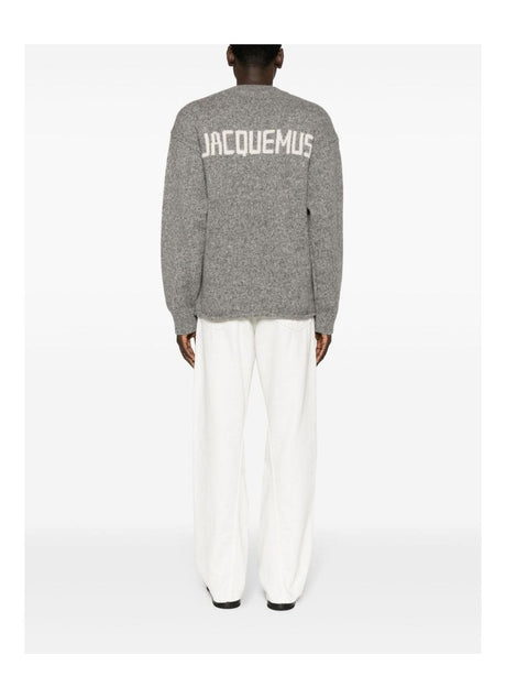 JACQUEMUS Contemporary Grey Alpaca Blend Sweater