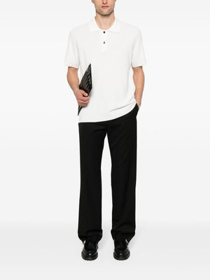 JACQUEMUS Elegant Off-White Polo Shirt