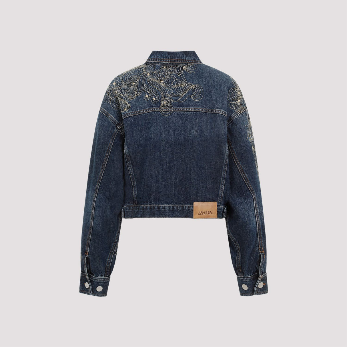 ISABEL MARANT Navy Denim Jacket for Women - SS24 Fashion