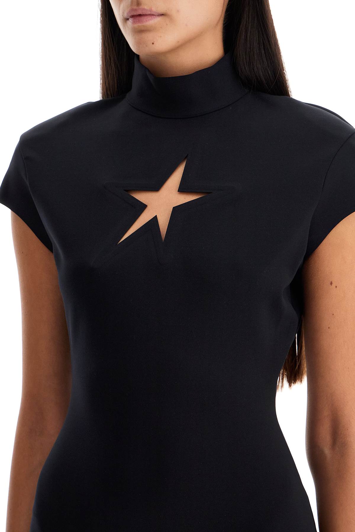 MUGLER Star Cut-Out Bodycon Mini Dress