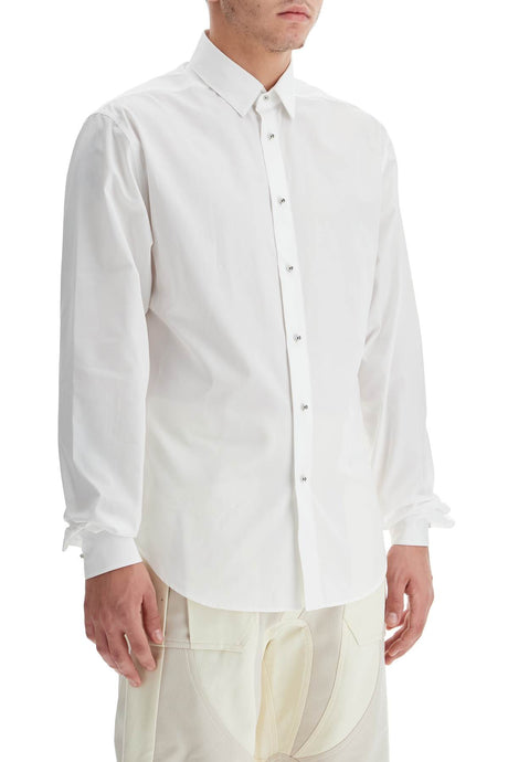 MUGLER Classic Cotton Poplin Shirt - Regular Fit