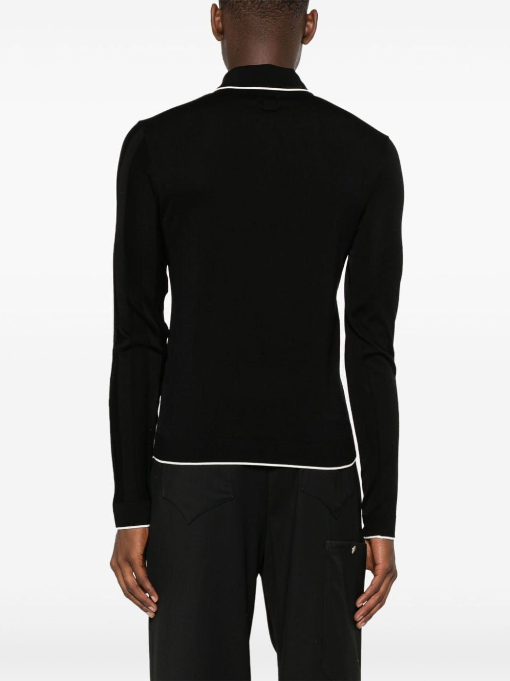 JACQUEMUS Men's Long Sleeve Knitted Polo