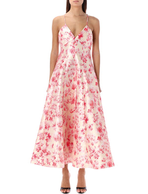 فستان رادزمير الزهري للنساء | تصميم برقبة V بدون أكمام مع بطانة ساتان