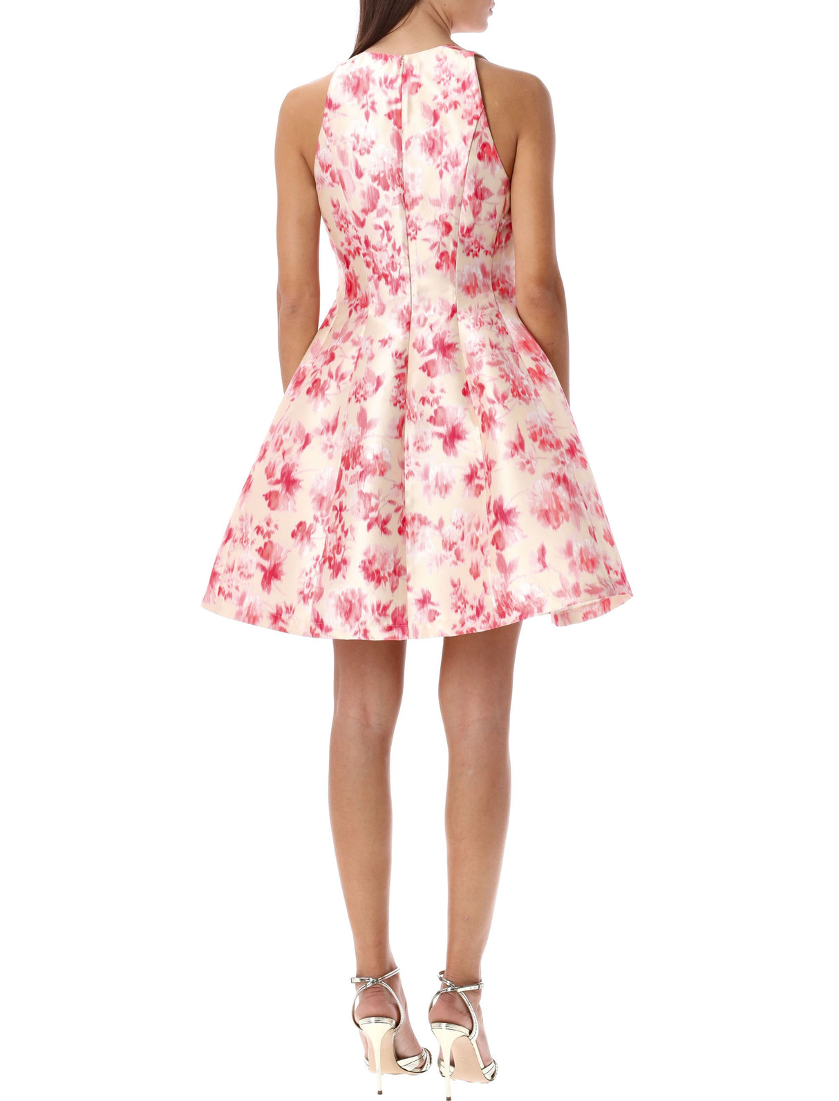 PHILOSOPHY DI LORENZO SERAFINI Radzmir Mini Dress in Watercolor Rose Print - 2024 SS Collection