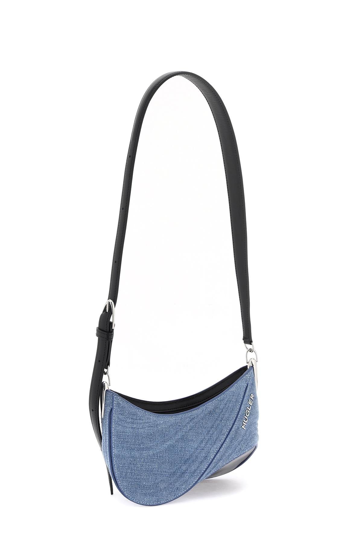 Blue Denim Spiral Shoulder Bag (女性用)