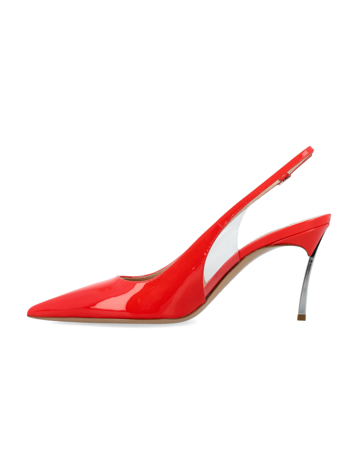 Coral Patent Leather Slingback Pumps for Women - High Heel Stiletto by CASADEI