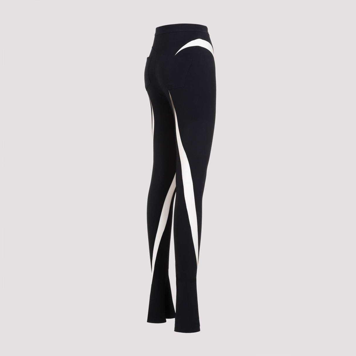 MUGLER Stylish and Comfortable Black Viscose Pants for Women