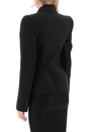 MUGLER Structured Black Jacket for Women - SS24 Collection