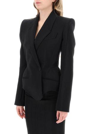 MUGLER Structured Black Jacket for Women - SS24 Collection