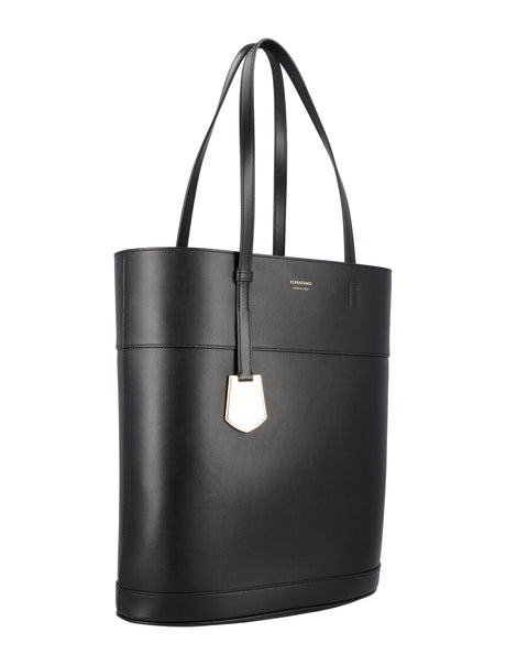FERRAGAMO Classic Leather Tote Handbag for Women - Seasonal Must-Have