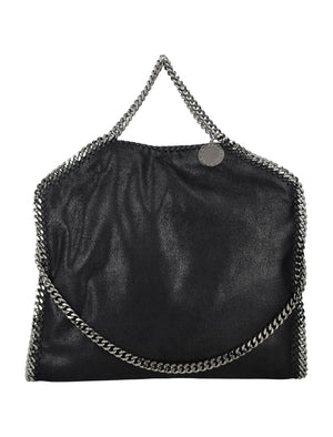 STELLA MCCARTNEY Black Eco Shaggy Deer 3 Chain Falabella Tote Bag for Women