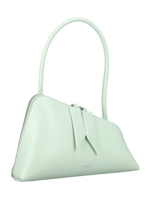 Sunrise Shoulder Handbag - Asymmetrical Zip & Inner Card Slot (Acquamarina)