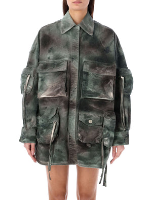 Women's Overshirt Jacket in Camouflage for SS24