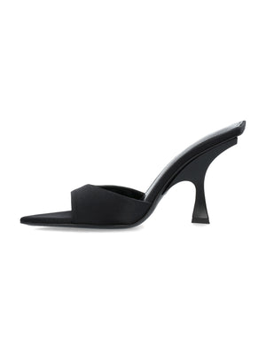 THE ATTICO Sleek Black Open-Toe Heels for Women