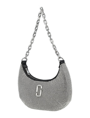 The Rhinestone Small Curve Crossbody Bag in Crystal for Women by MARC JACOBS