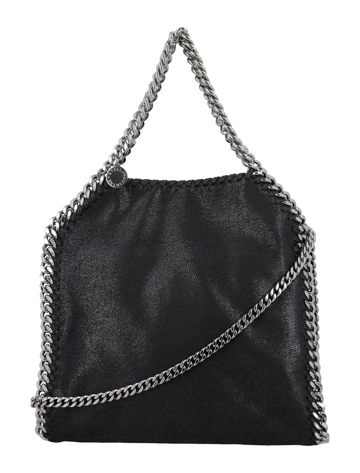 حقيبة يد فالابيلا مصنوعة من الجلد الفضي الطبيعي من شاغي دير الاصلية للنساء: اللون الأسود SS24