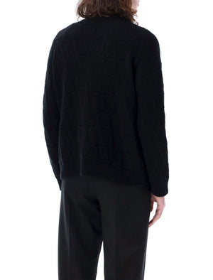 Áo len Toile Iconographe nam màu đen - bộ sưu tập SS24