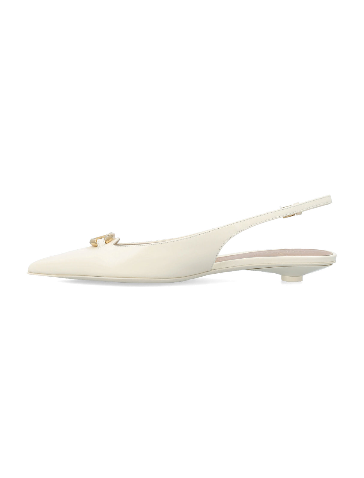 VALENTINO GARAVANI Women's VLogo Moon Ballerina Slingback - Ivory SS24