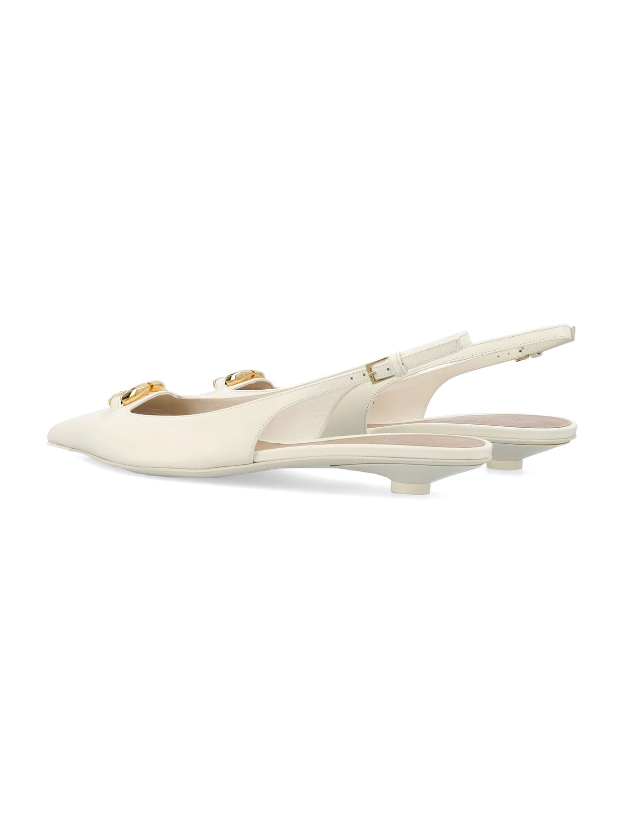 VALENTINO GARAVANI Women's VLogo Moon Ballerina Slingback - Ivory SS24