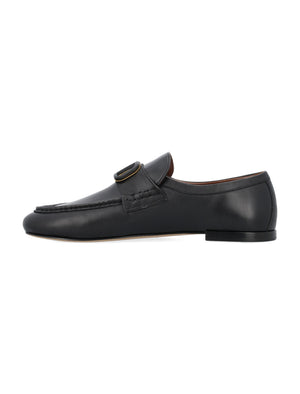 VALENTINO GARAVANI VLOGO Signature Calfskin Nappa Loafer for Men - Black