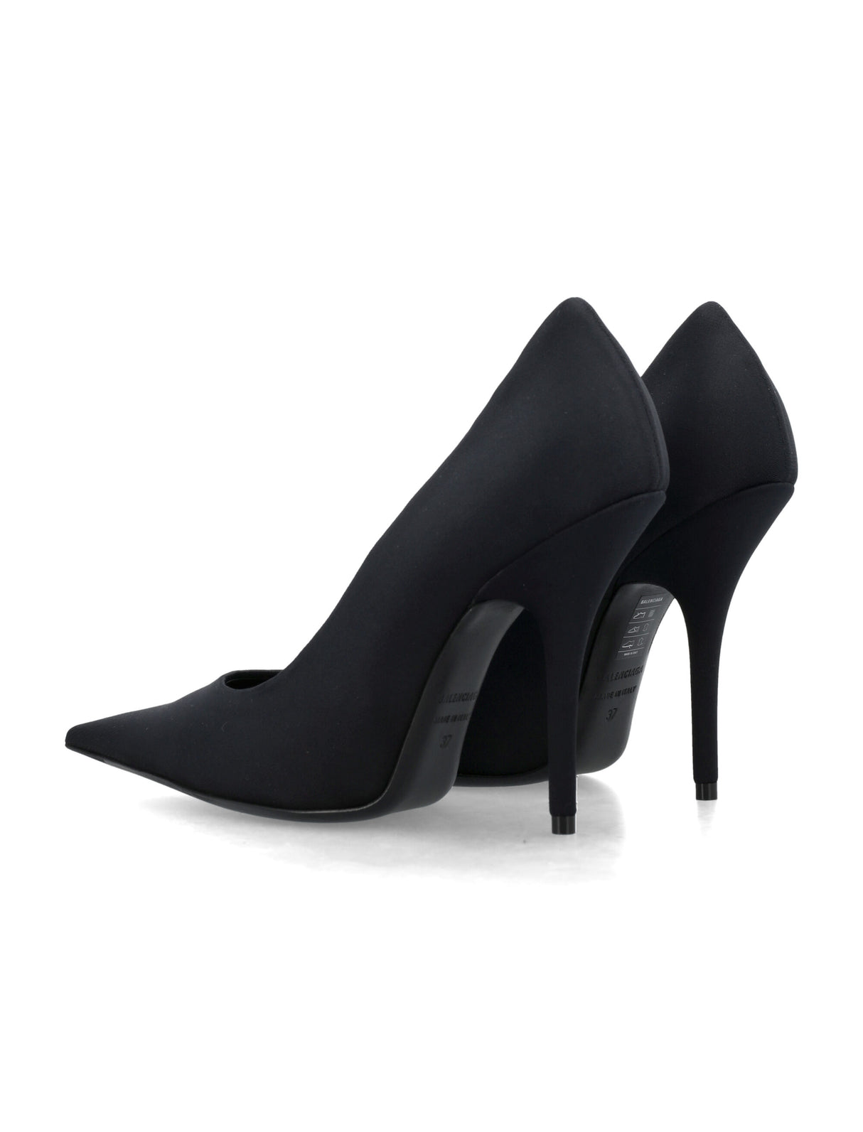 BALENCIAGA Elongated Pointed Toe Matte Spandex Pump for Women