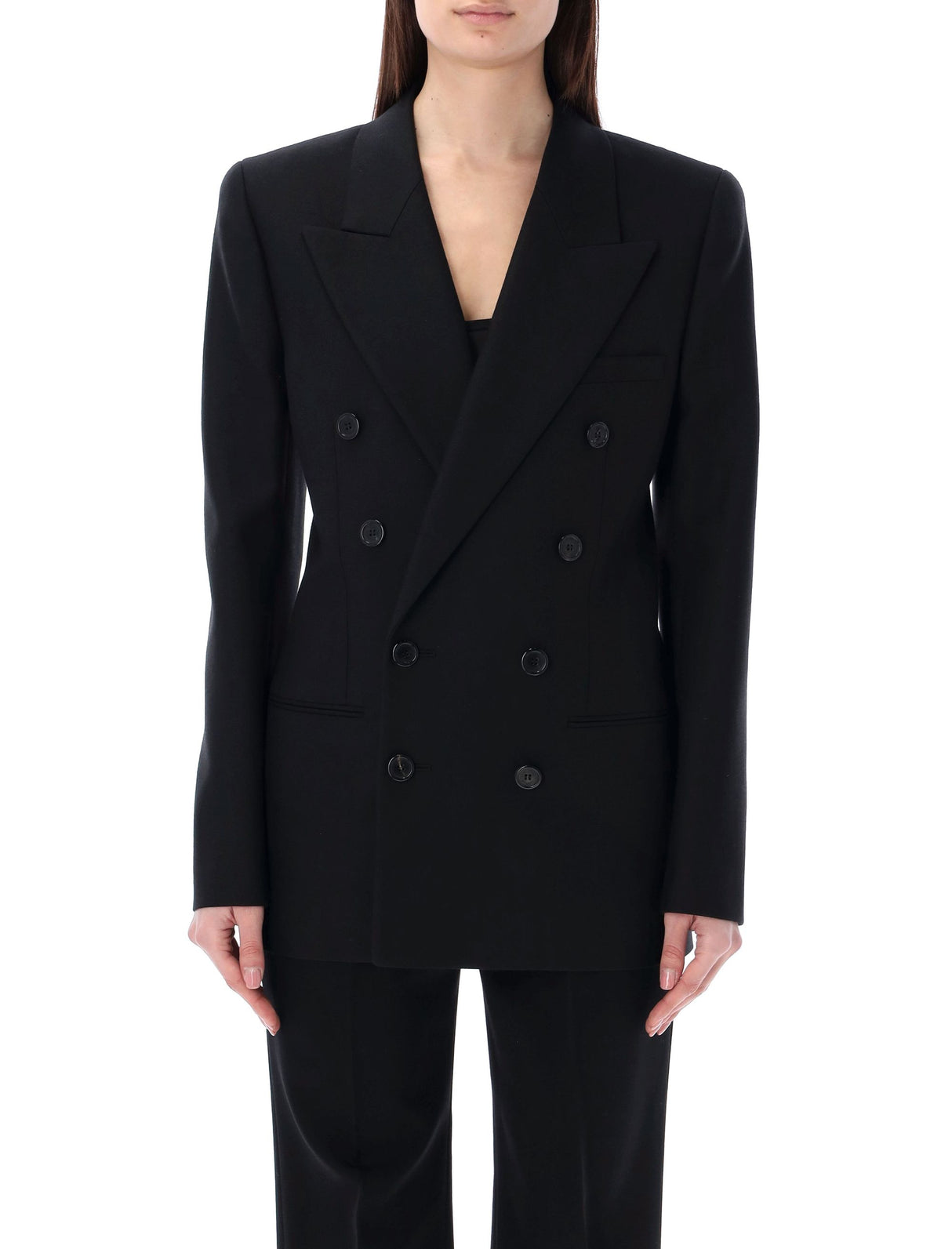 SAINT LAURENT Classic Double-Breasted Jacket for Women - Spring/Summer 2024 Collection