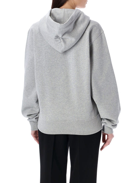 SAINT LAURENT Cotton Cassandre Hoodie for Women in Grey for SS24