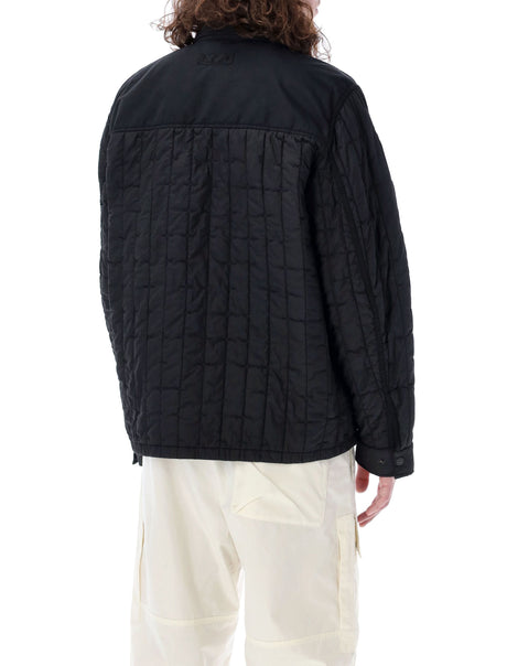 ブラックキルティングシャツジャケット - ＳＳ２４コレクション