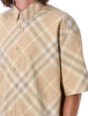 BURBERRY Contemporary Check Pattern Casual Shirt