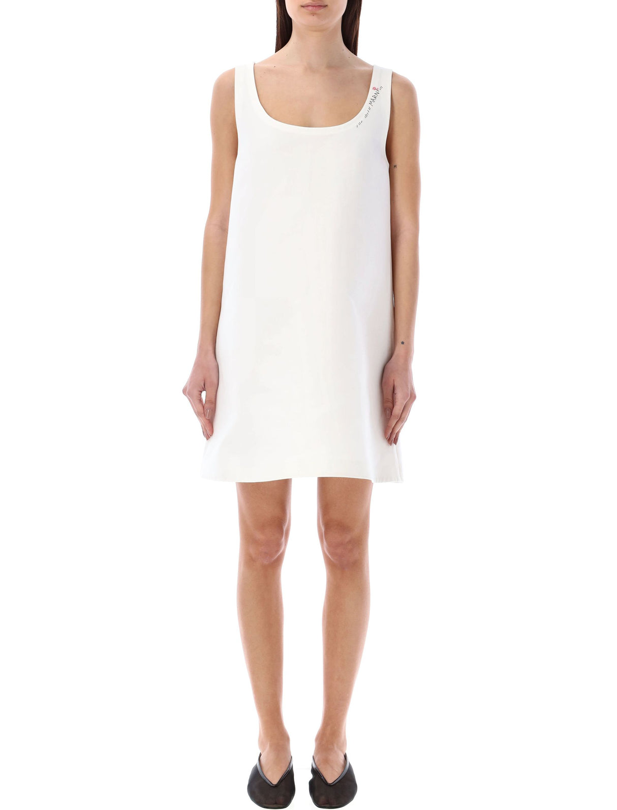 Elegant White A-Line Dress for Women by MARNI for SS24