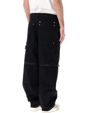 GIVENCHY Men's Black Cargo Pants for SS24 Season