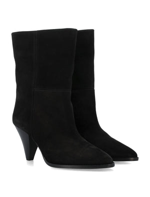 Rouxa Suede Leather Boots - Black