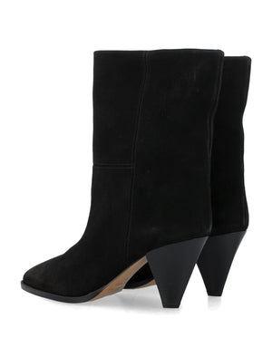 Rouxa Suede Leather Boots - Black