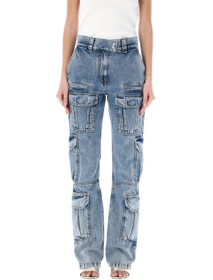 GIVENCHY Denim Cargo Pants - Classic and Chic Style for Every Woman