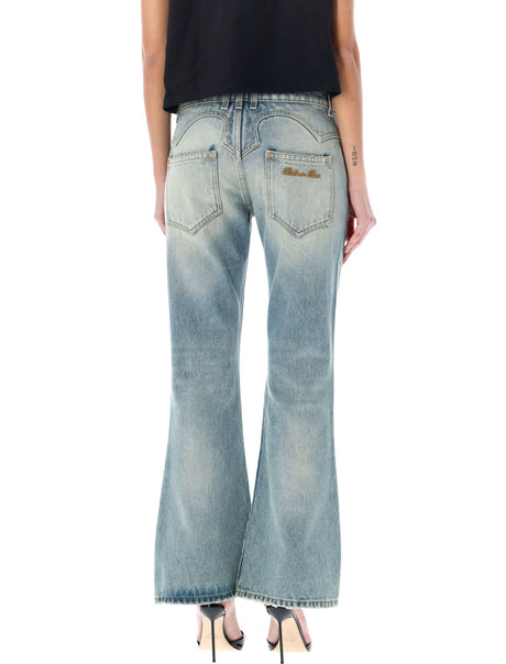 Light Blue Bootcut Denim Jeans for Women - SS24 Collection