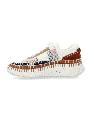 CHLOÉ Sleek and Stylish Red Mesh Sneakers for Women - SS24 Collection